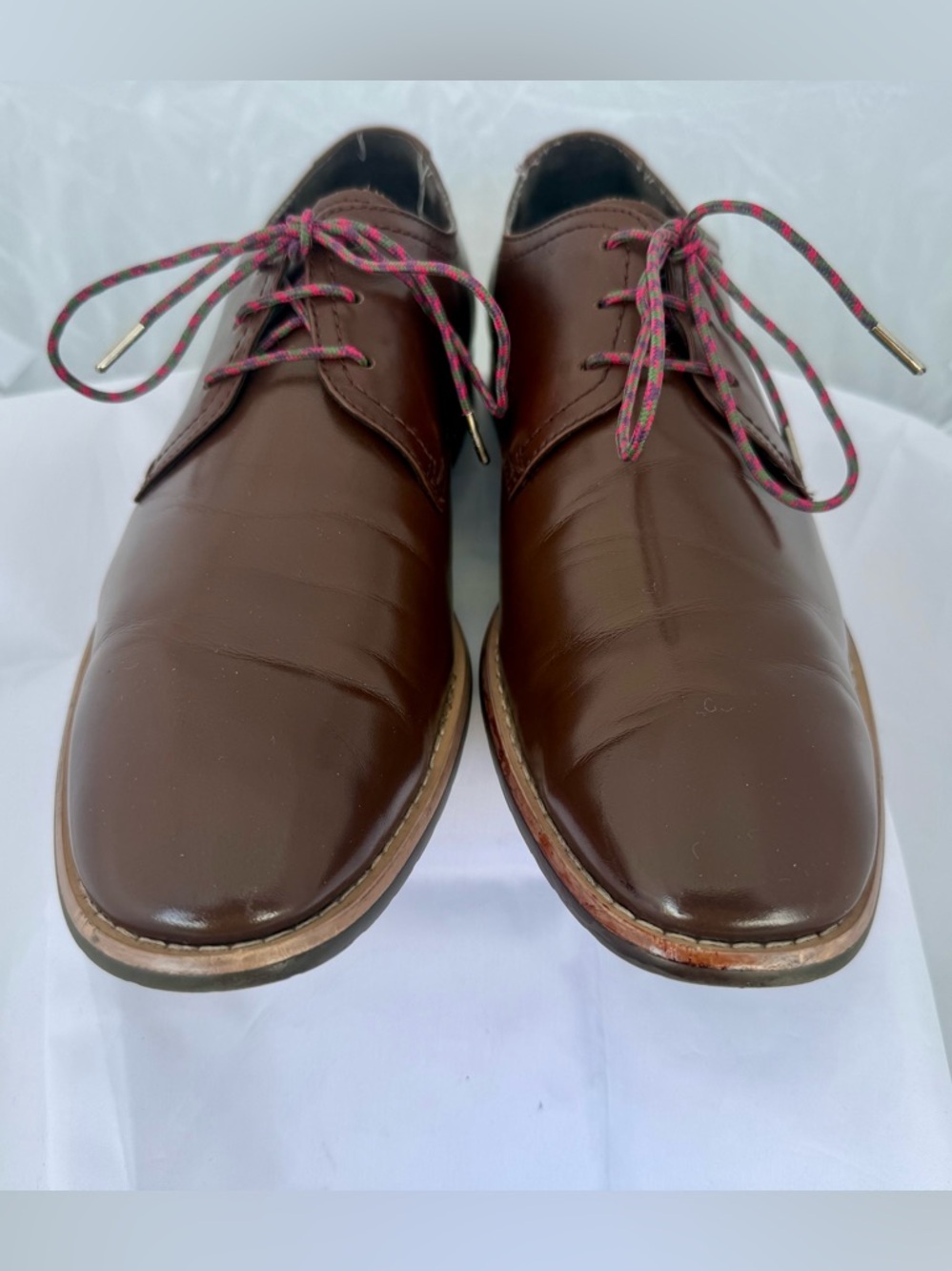 Steve Madden Brown Leather Oxford Dress Shoes